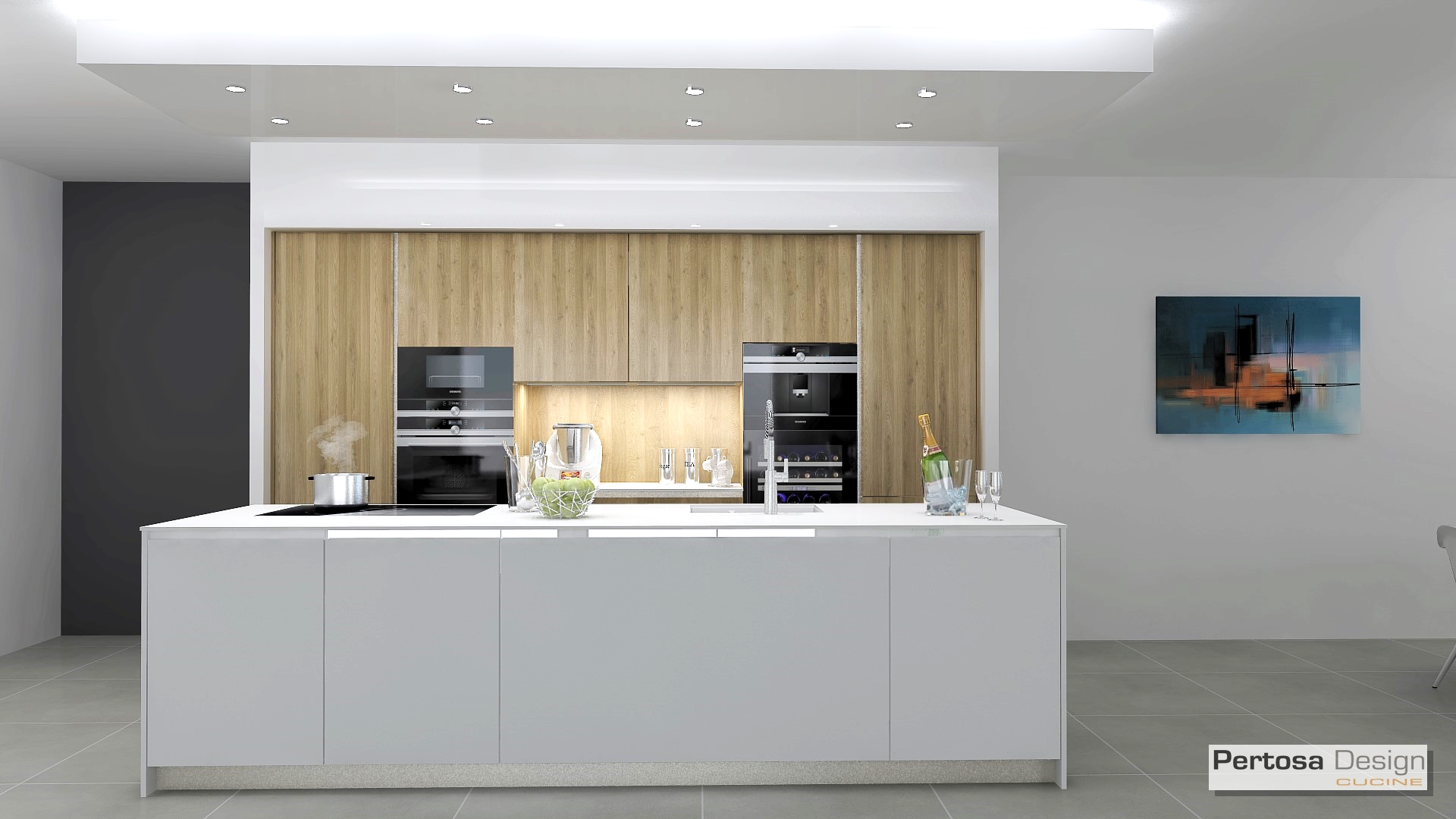 Agencement cuisine à Lyon avec visuels 3D