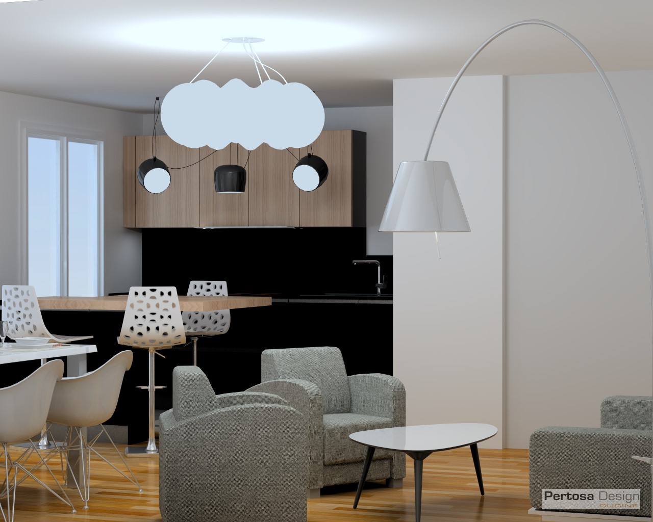 Agencement cuisine à Lyon avec visuels 3D